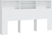 vidaXL Armoire à tête de lit 180x19x103-5 cm Blanc - Armoire à tête de lit - Armoires à tête de lit - Armoire à tête de lit - Armoires à tête de lit