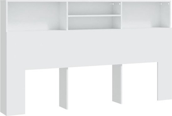 vidaXL Armoire à tête de lit 180x19x103-5 cm Blanc - Armoire à tête de lit - Armoires à tête de lit - Armoire à tête de lit - Armoires à tête de lit