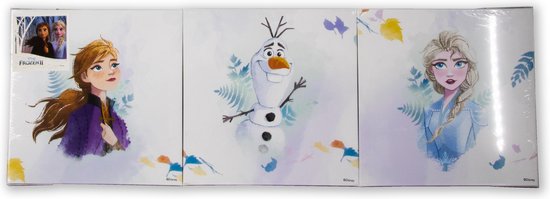 Disney Frozen 2 | Canvas Set van 3 - 3x 30x30cm