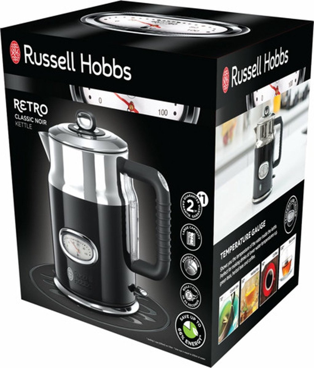 Russell Hobbs 21671-70 Retro Classic Noir Waterkoker - Zwart — afbeelding 6