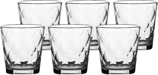 6 verres à eau 'Kaleido' transparent - L'Incroyable