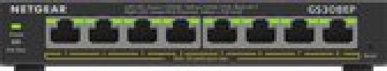 Netwerk switch - 8-poorts - Merk: Netgear FS208-100PES, Snelheid: 10