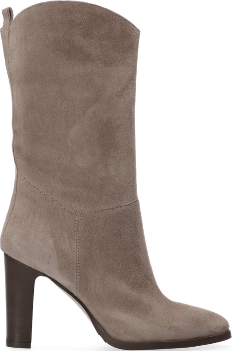 Van Dalen - CHIARA 3/4 LAARS TAUPE SUEDE - Grey - 41