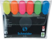tekstmarker Schneider Job 150 etui a 6 stuks assorti kleuren doos met 30 stuks