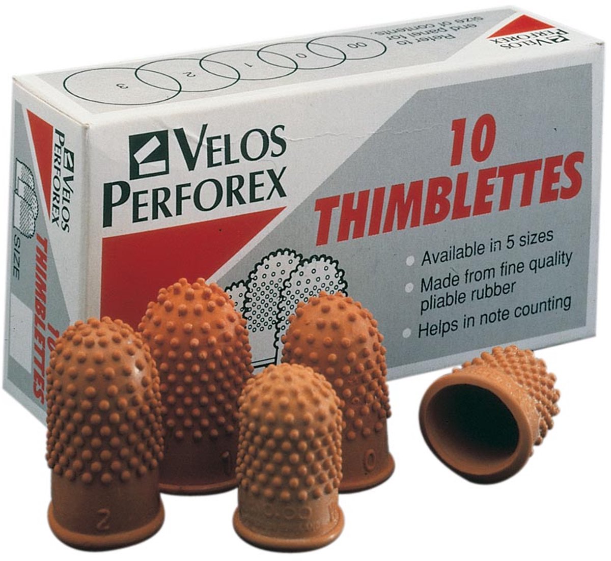 Velos telvingers nr. 0, diameter 16 mm, pak van 10 stuks 10 stuks