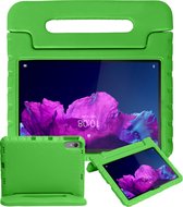 Kinderhoes Geschikt voor Lenovo Tab P11 Plus Hoes Kinder Hoesje Kids Case Cover Kidsproof - Hoesje Geschikt voor Lenovo Tab P11 Plus Hoesje Kinder Hoes - Groen