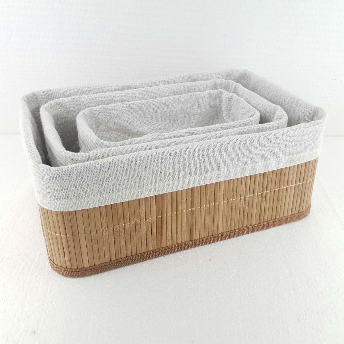 Kigima Opbergmand 25 x 16 x 7 cm, 1,8 l, set van 6 stuks Kigima Opbergmand 25 x 16 x 7 cm, 1,8 l, set van 6 stuks