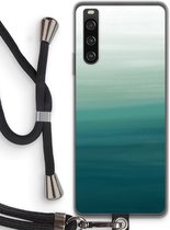 Case Company® - Hoesje met koord geschikt voor Sony Xperia 10 IV hoesje met Koord - Ocean - Telefoonhoesje met Zwart Koord - Bescherming aan alle Kanten en Over de Schermrand