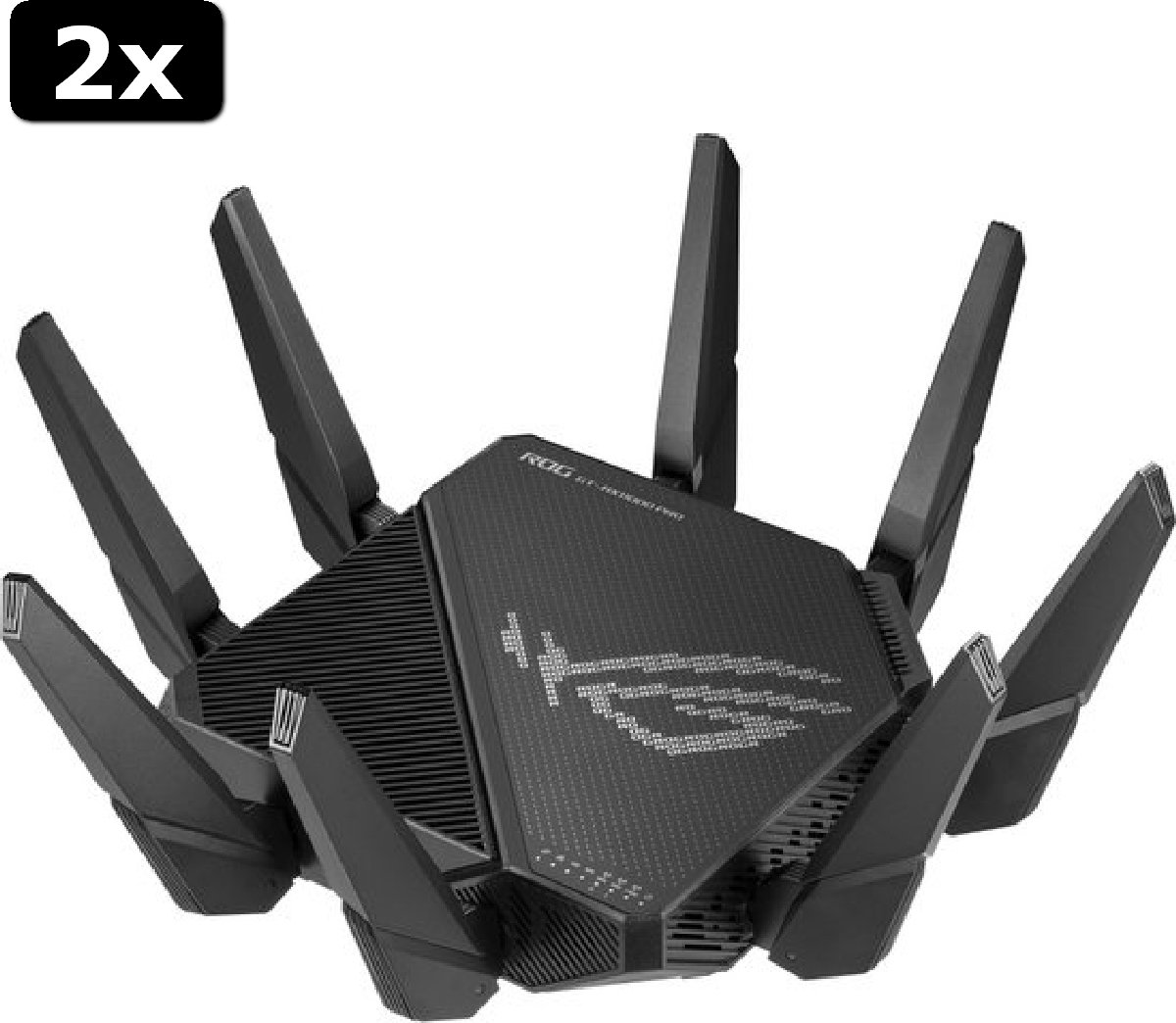 2x ASUS ROG GT-AX11000 Pro - Draadloze Router - Tri-Band - WiFi 6 - AX ...