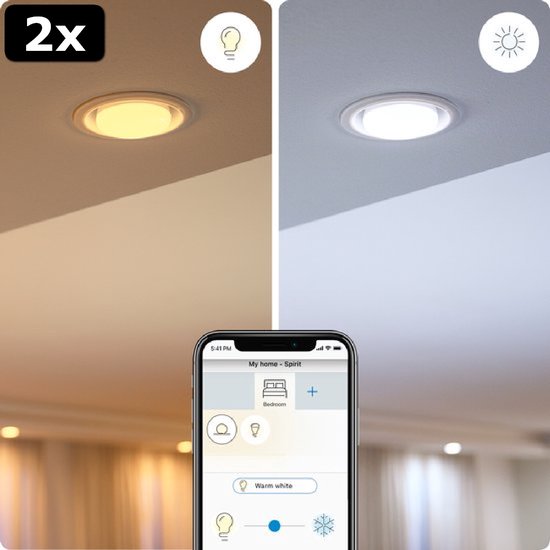Philips Hue Spot GU5.3 | MR16 | White Ambiance | 400 lumen | 5.1W Philips HUE