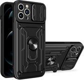 Coque iPhone 11 Pro Max Lennexo Armor | Coque iPhone 11 Pro Max Extreme ShockProof avec porte-cartes | Boîtier d'armure Ultra hybride