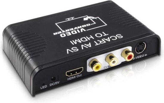 PremiumCord Converter SCART Naar HDMI Met 230V Voeding, Resolutie Full Hd 1080p Kleur Zwart 750851469