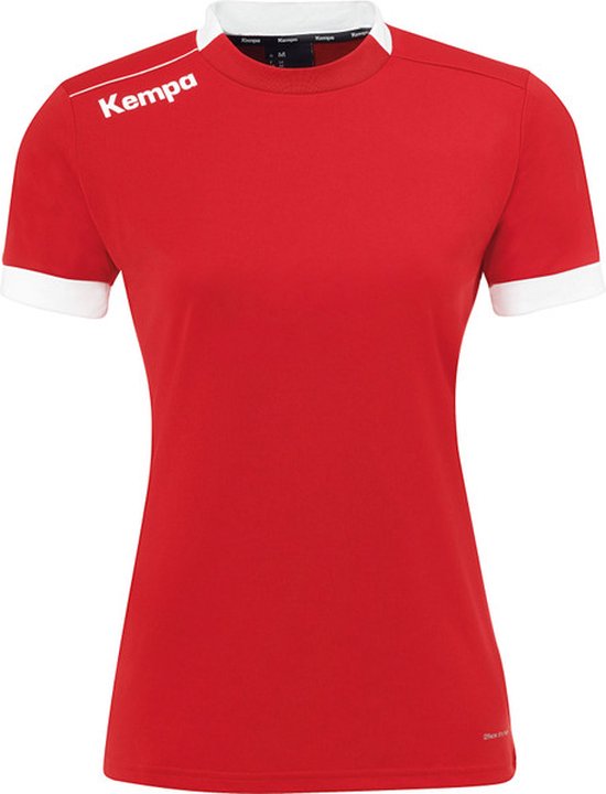 Kempa Player Shirt Dames Rood-Wit Maat 2XL