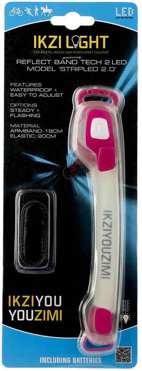Ikzi Light Veiligheidsarmband Led Roze
