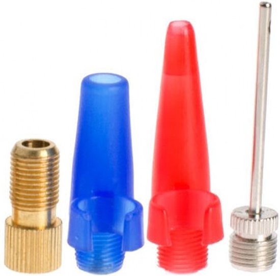 Simson Pompnippel assortiment - veelzijdige ventieladapters - 5-delig - voor fiets en recreatie — afbeelding 5