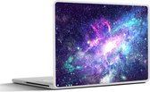 Laptop sticker - 15.6 inch - Ruimte - Blauw - Sterren