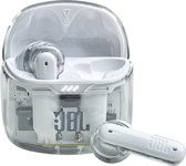 JBL Tune Flex Ghost Edition Casque True Wireless Stereo (TWS) Ecouteurs Appels/Musique Bluetooth Translucide, Blanc