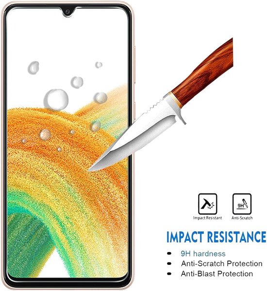 Samsung Galaxy A33 5G Screen Protector 2x - protecteur d'écran - verre - protéger - verre de protection - ZT Accessoires