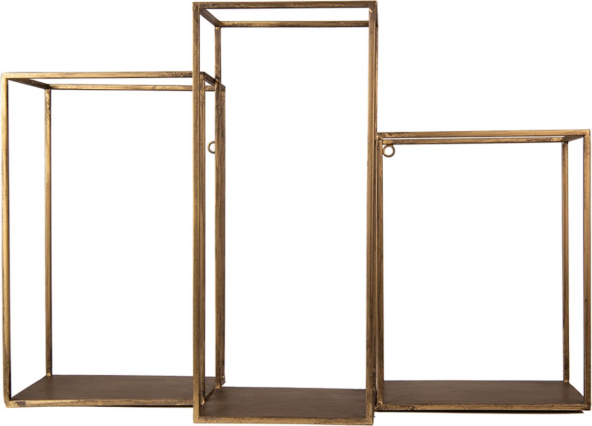 Wandrek 65x19x44 cm Goudkleurig IJzer