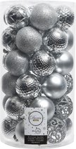 Kerstballen Decoris 37 Onderdelen Zilverkleurig Zilver Ø 6 cm