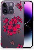 Foto hoesje Geschikt voor iPhone 14 Pro Telefoon Hoesje Blossom Red