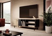 Tiroir de meuble - Meuble TV Marcos - Chêne - Anthracite - 138 cm