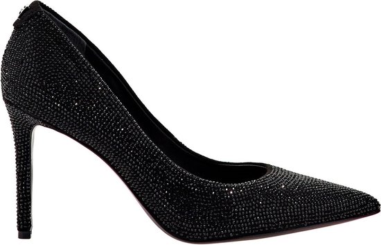 Guess Avin Wedge sandaal voor dames, Lichtgroen Wit Logo 330, 37.5 EU