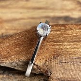 Ring Geboortesteen Juni Maansteen - 100% Sterling silver 925 - Rhodium plating - 100% echte edelstenen - Nikkelvrij