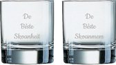 Gegraveerde Whiskeyglas 20cl De Bêste Skoanheit- De Bêste Skoanmem
