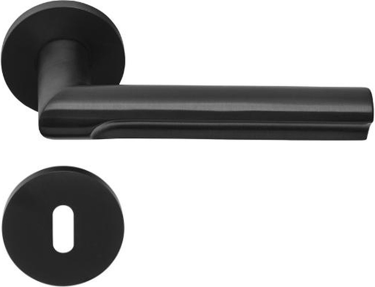 FORMANI - Deurkruk - David Rockwell - Deurklink - ECLIPSE DR103-G - PVD mat zwart - design - sleutelplaatje