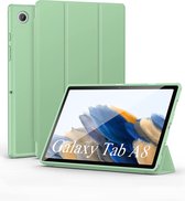 Samsung Tab A8 Cover - Étui à trois volets - Vert clair - Convient pour Samsung Galaxy Tab A8 (2021/2022) - SM-X200, SM-X205