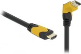 DeLOCK 86988, 1 m, HDMI Type A (Standard), HDMI Type A (Standard), Compatibilité 3D, 48 Gbit/s, Noir, Jaune