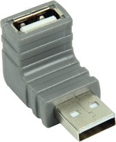 Bandridge USB naar USB adapter - volledig bedekt / haaks naar beneden - USB2.0