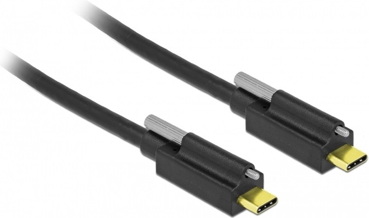 DeLOCK 83719 USB-kabel 1 m USB C Zwart