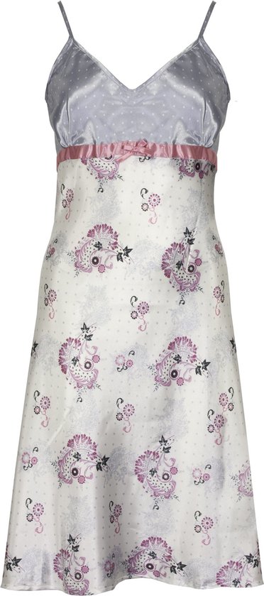 Chemise de nuit Irresistible à col pointillé Tailles: M