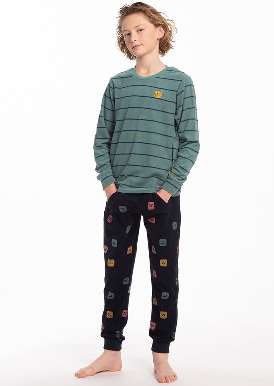 Eskimo pyjama jongens - groen - Kastor - maat 104