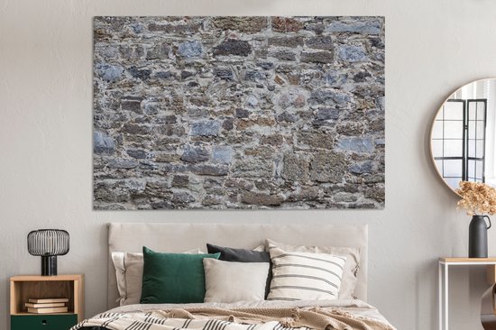 Tableau sur toile Galets - Vintage - Mur - 150x100 cm - Décoration murale