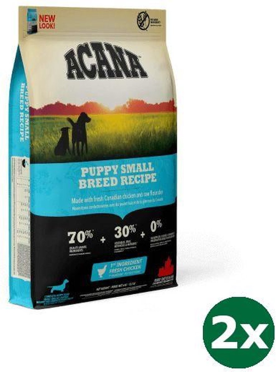Bol.com 2x2 kg Acana dog puppy small breed hondenvoer aanbieding