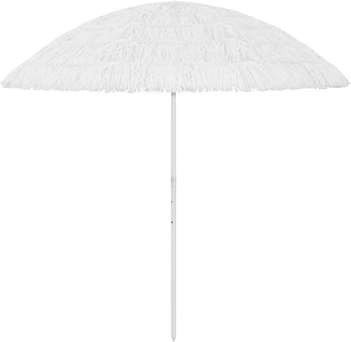 Decoways - Strandparasol 300 cm wit