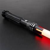 Sabre laser Premium Star Wars 'Icemaul' - Zwart - Sabre laser rechargeable - Replica de sabre laser de haute qualité - Poignée en métal - Toutes les couleurs 12 Watt (RGB) - 10 types de sons - Flash On Clash - Wave Sound