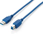 Equip 128292 câble USB 1,8 m USB 3.2 Gen 1 (3.1 Gen 1) USB A USB B Bleu