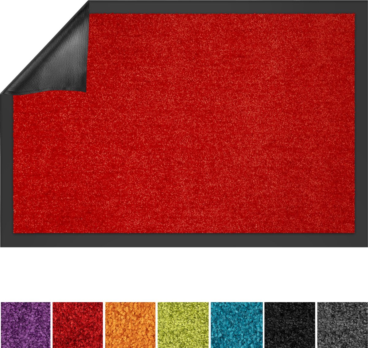 use & wash Deurmat - Use&Wash - Droogloopmat - Rood - 60 x 90 cm
