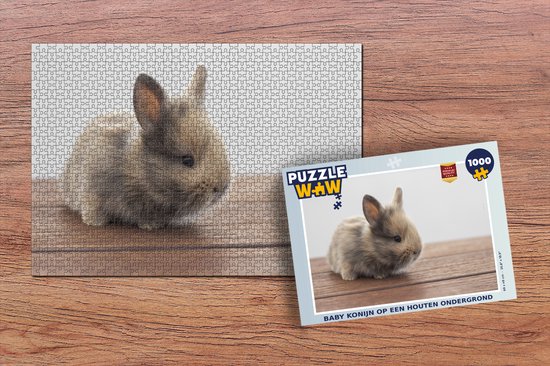 Puzzel baby konijn 1000 stukjes