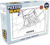 Puzzel Kaart - Hoorn - Nederland - Legpuzzel - Puzzel 500 stukjes