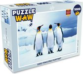 Puzzel Drie pinguïns portret - Legpuzzel - Puzzel 1000 stukjes volwassenen