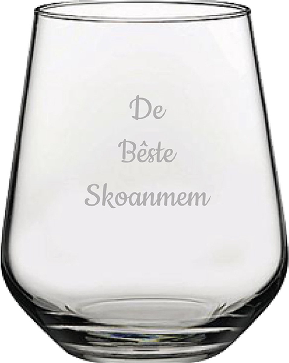 Gegraveerde Drinkglas 42,5cl De Bêste Skoanmem