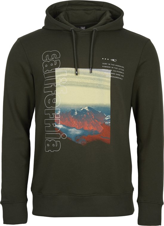 O'Neill Sweatshirts Men CALI MOUNTAINS HOODIE Forest Night Trui Xl - Forest Night 60% Cotton, 40% Recycled Polyester