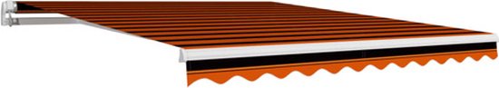 vidaXL' auvent 300x250 cm orange et marron