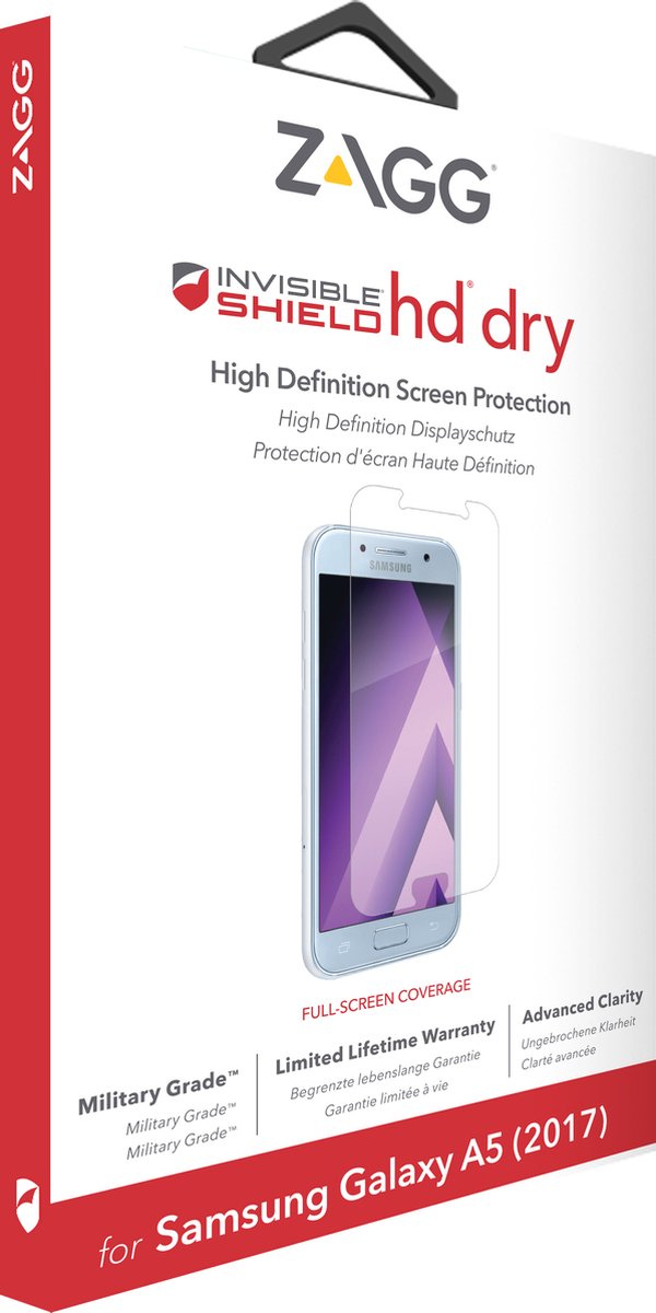 ZAGG InvisibleShield HD Dry screenprotector voor Samsung Galaxy A5 (2017-editie, SM-A520))