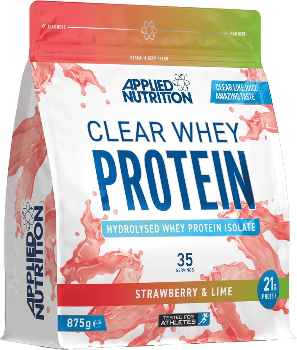 Goedkoopste Clear Whey (Strawberry/Lime - 875 gram) - APPLIED NUTRITION - Eiwitshake - Whey Protein - Eiwitpoeder - Sportvoeding